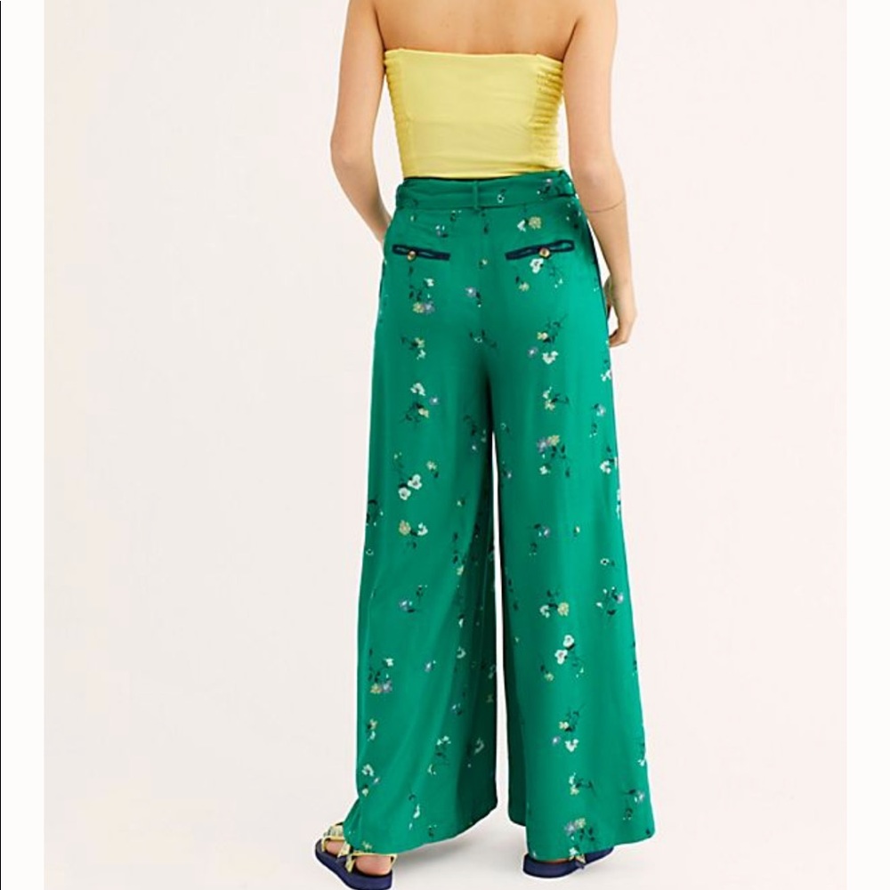 Free People Lucky Green Bennie Pants - Picture 4 of 4